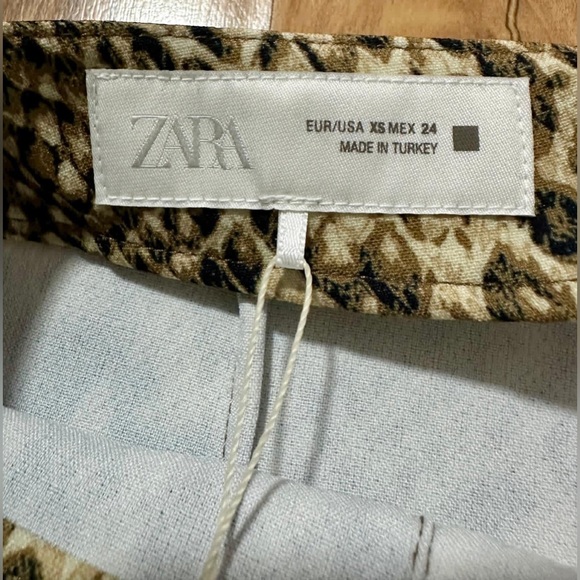 Zara ASYMMETRICAL CULOTTE SKIRT WITH APPLIQUE Size XS NWT - Picture 11 of 11